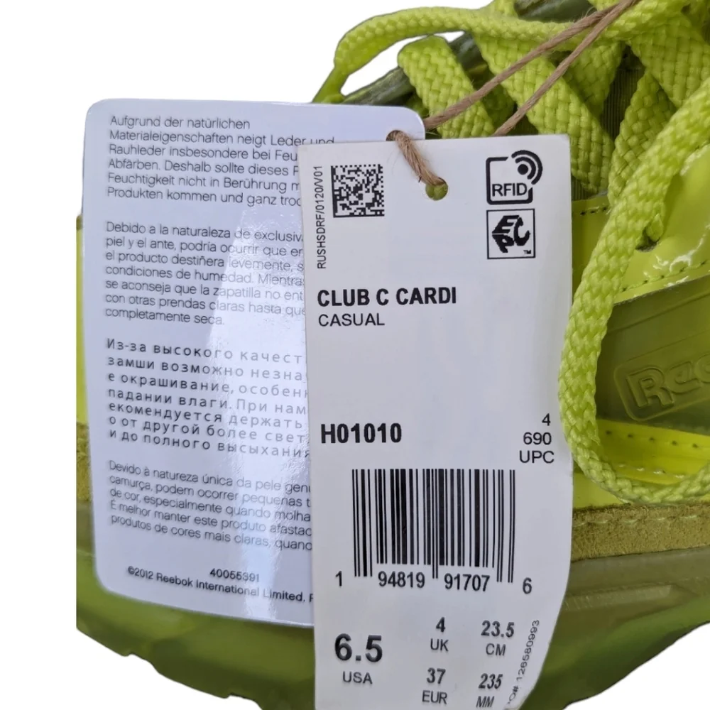 REEBOk Club C x CARDI Sneakers (Size‎ 6.5)
